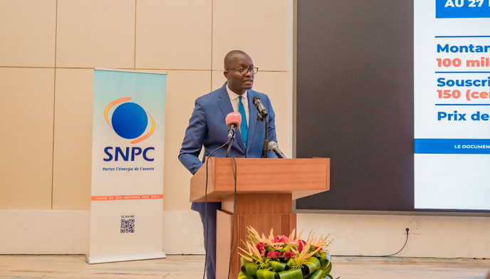 Lancement du roadshow sur "l’emprunt obligataire par appel public à l'épargne" de la SNPC à Brazzaville