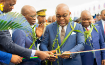 Cérémonie de remise officielle du complexe scolaire « JEAN BAPTISTE TATI LOUTARD » de Tchiminzi